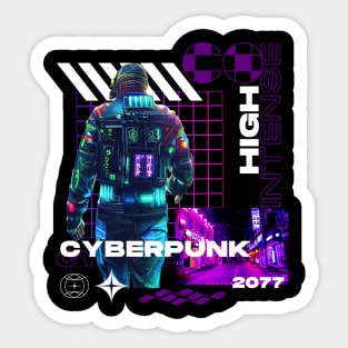 Cyberpunk phonk futuristic Sticker